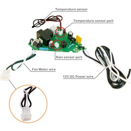 Replacement Printed Circuit Board for Maxxfan MaxxAir Deluxe RV Roof Vents,Compatible with Models 00-05100K,00-06200K,00-05101K,00-06201K,00-04000K,00-04050K,00-04001K,00-04002K,with Keypad