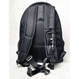 SolarGoPack Solar Powered Backpack,Charges Mobile Devices,12k mAh L-Ion Battery, Black & Red