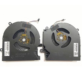 Fleshy Leaf New CPU+GPU Cooling Fan Replacement for HP Omen 15-EN 15-EK 15-EK0023DX 15-EK0020CA 15-EK0013DX 15-EK0008CA TPN-Q236 TPN-Q238 ND8CC02-19J23 M04215-001 ND8CC02-19J22 M04216-001 12V