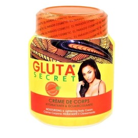 El paradis cosmetic GLUTA SECRET WHITENING Jar BODY  CREAM With Carrot Oil , AHA 500ml
