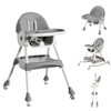 High Chairs for Babies and Toddlers, 4 in 1 Convertible