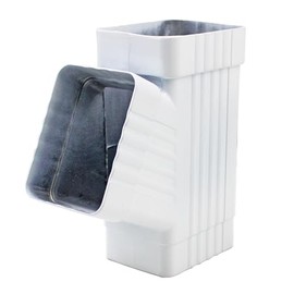 Rsoise Downspout Gutter Y Connector 3X4 Rain Gutter Downspout Extensions 3X4 Gutter Downspout Accessor Y Gutter downspout Extensions Y Connector 3x4 Downspout Gutter (1pcs White)