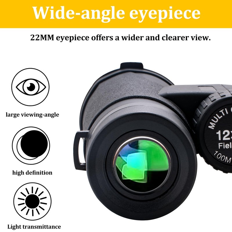 12x42 HD Binoculars for Adults, High Power Optical Binocular with