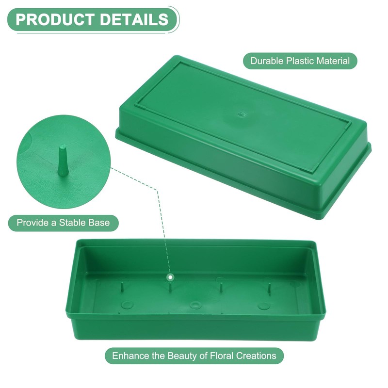 M METERXITY 2-Pack Floral Centerpiece Trays, 9.65 Inch Plastic Bowl
