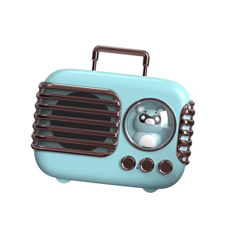 Cute Retro Bluetooth Speaker Mini Luggage Mini Speaker Creative Vintage