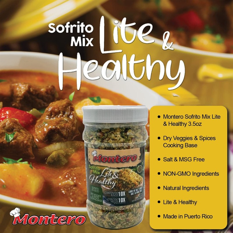 Montero Sofrito Mix 3.5oz - Dry Veggies & Spices Cooking