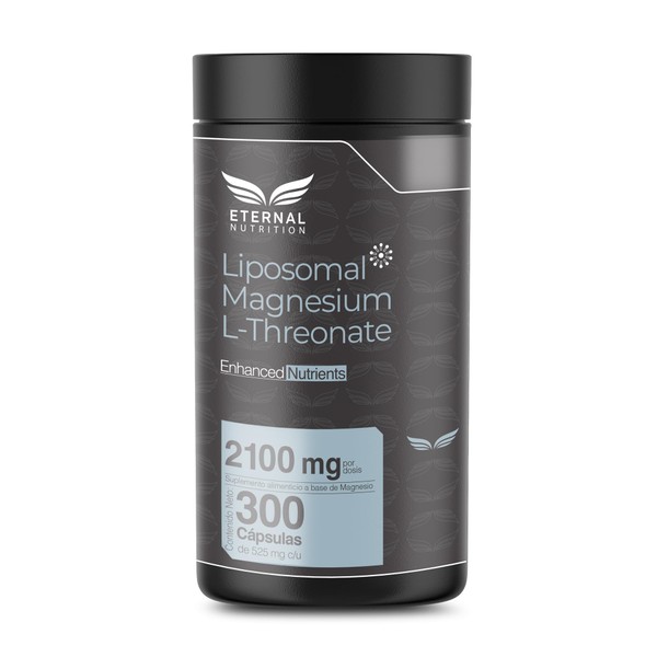 MAGNESIUM L THREONATE, L Treonato de Magnesio Liposomal PREMIUM 300 capsulas, 2100 mg por porcion by Eternal Nutrition