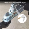 Batheidon 2 x 50mm Steel Coupler Locks Compatible with Earth,