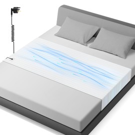 Warmiehomy Grounding Bed Sheet, Grounding Mat Earthing UK, Grounding Sheets with 10% Silver Fiber and 90% Organic Cotton, Earthing Energy Mat for Improving Sleep (Queen - 99x203cm)