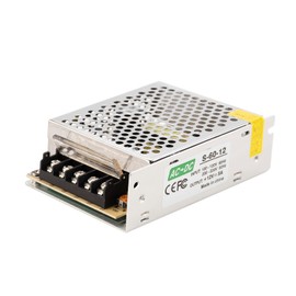 GALYGG 12V 5A Power Supply, 60W LED Driver Universal Regulated Transformer Converter Adapter AC 110V-220V to DC 12V Low Voltage Output for LED Light, Radio, Computer Project