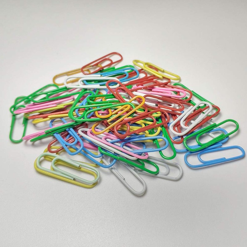 28mm Color Zem Clips, Small, 6 Colors Included (200 Pieces)