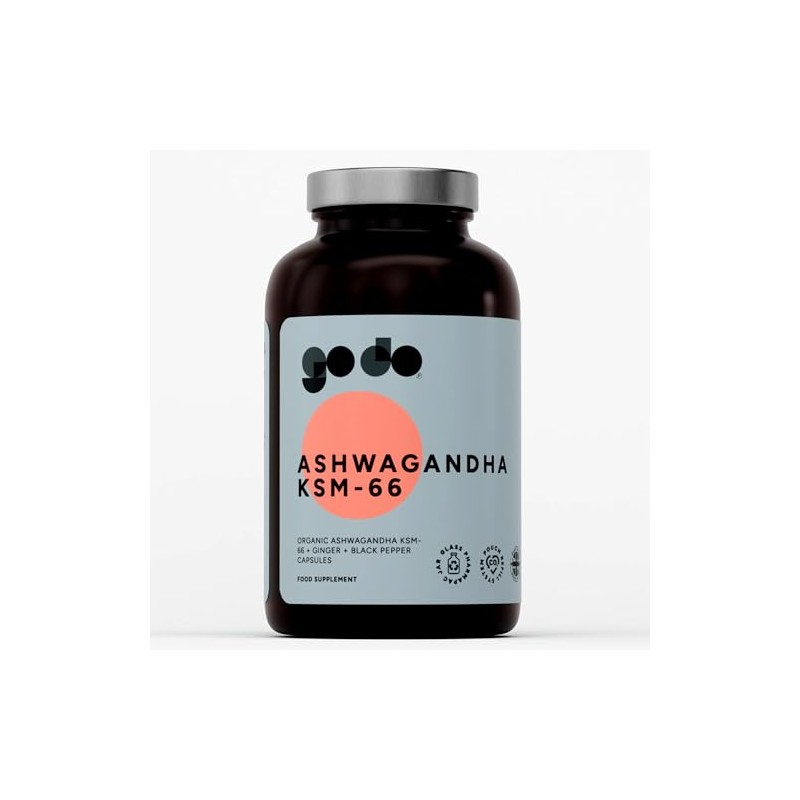 Organic Ashwagandha KSM-66 Capsules 3-in-1 Complex - Black Pepper +