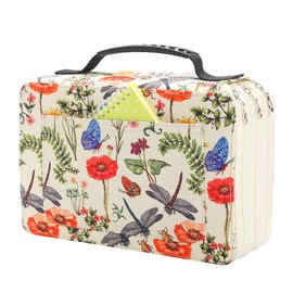 Lbxgap Marker Pen Organizer Case Lipstick Organizer 102 Slots Large Capacity with Handy Wrap Portable Multilayer Holder for Prismacolor Markers, Touch Spectrum Noir Paint Sharpie Markers