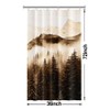 Ruelvth Stall Shower Curtain, Small Mountain and Forest RV Shower