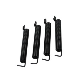 Guyker - Muelles de trémolo silenciosos (juego de 4) para FR Fender Strat ST Stratocaster - Accesorios para instrumentos de puente de guitarra eléctrica, color negro