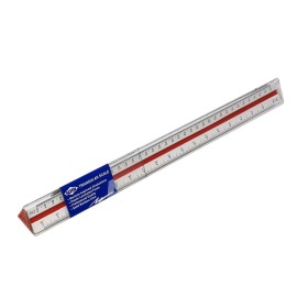Alvin Rare Alvin 241B Engineer Scale 12in Triangular Drafting Ruler Solid Bamboo Japan