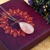 CRYSTALIS Natural Ultra Pink Morganite Gemstone Pendant Necklace, High Grade