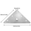 Mending Plates JCBIZ 4pcs Stainless Steel Triangular Flat Corner Braces