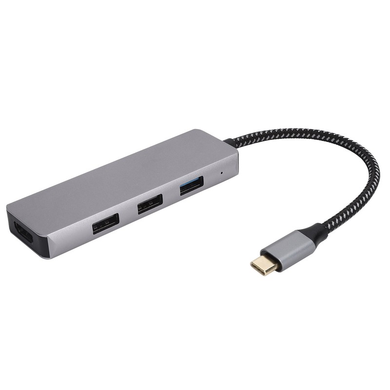 4in1 Hub TypeC to High Definition Multimedia Interface USB2.0 USB3.0