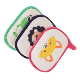FRCOLOR 3 pcs Cartoon Bath Sponge for Newborns Gentle Shower Scrubber for Daily Bathing Exfoliating Sponge for Bath Relaxation