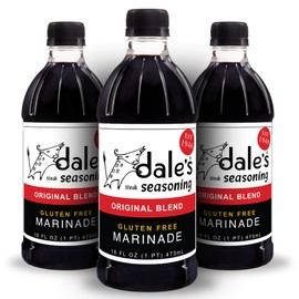 Original Steak Seasoning By Dale's, Gluten-free I No Cholesterol | Delicious on Meats, Fish, Poultry | (3) 16 oz Bottle | No Long Marinating, Savory Blend of Exotic Spices!