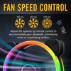 EZDIY-FAB New Dual Ring 120mm RGB LED Case Fans, 5V