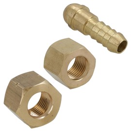 Welding Gas Hose Connector 3/8 Hose Tail with 3/8 BSP RH + LH Thread Nuts 2pc