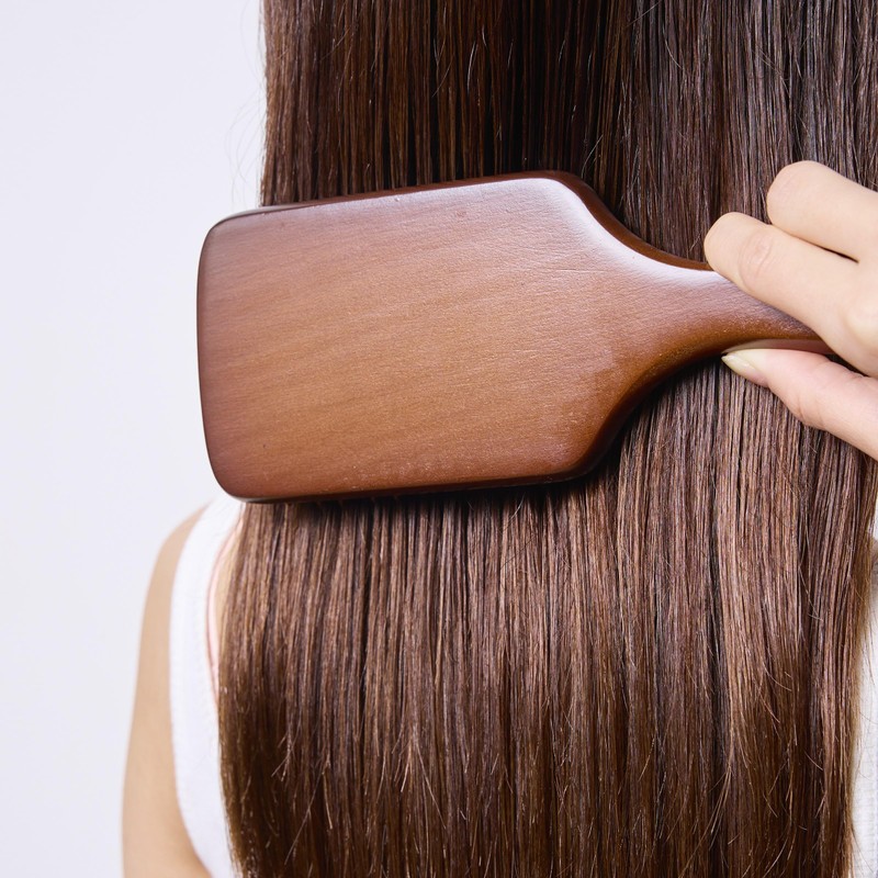 KAMIKA Wooden Paddle Brush (Scalp Massage Brush, Scalp Massage Brush,