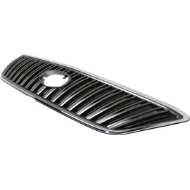 Grille Assembly Compatible with 2004-2006 Lexus RX330 Chrome Shell/Painted Gray Insert Japan Built