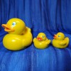 Lanco Bath Toy Rubber Ducks Trio Mum and babies Baby Safe Rare RETIRED Lanco