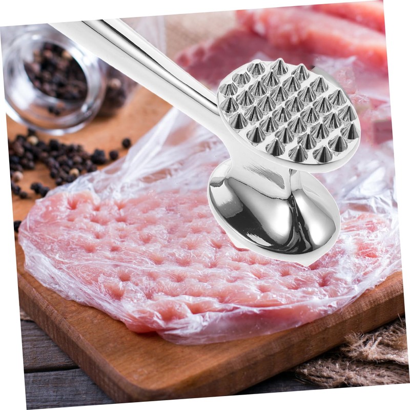 BIUDECO Heavy Duty Meat Tenderizer Mallet Zinc Alloy Meat Pounder