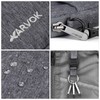 ARVOK Passport Case, Neck Lowering, 2-Way RFID Anti-Skimming Passport Cover,