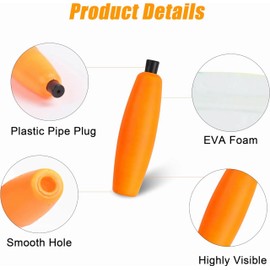 Fishing Float Bobber Peg Floats for Catfish Crappie, Fishing Foam Cigar Floats Corks Slip Bobbers with Pipe Plug for Santee Rig Catfish Rig 2inch, 2.5inch, 3inch, 7 Colors