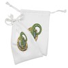 Lunarable Octopus Fabric Pouch Set of 2, Ship Porthole Kraken