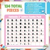 Mooliwe 134 Pcs Pastel 5 Inch Bulletin Board Letters for