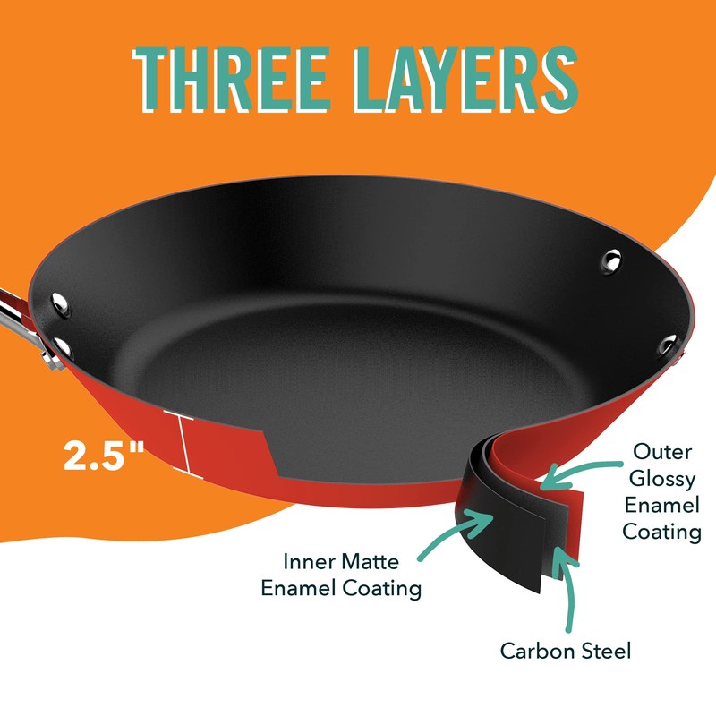 DASH The Fit Cook x 10" Enameled Carbon Steel Fry