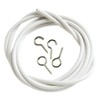 Merriway BH03868 Plastic Coated Curtain Wire with 2 Each Hooks