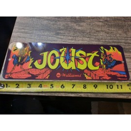Williams Joust Classic Arcade Marquee Banner 4x12 Metal Wall Williams