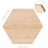 SUPVOX Wood Slices Ornaments Hexagon Shape Wood Slabs Craft DIY