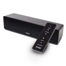 ZVOX AccuVoice AV100 Compact TV Soundbar Speaker with 6 Levels of Voice Boost, Espresso