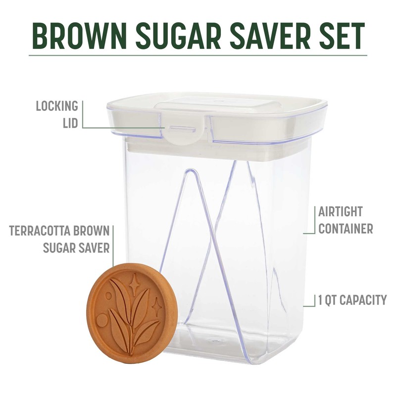Goodful Brown Sugar Saver and Softener Disc with Airtight Storage