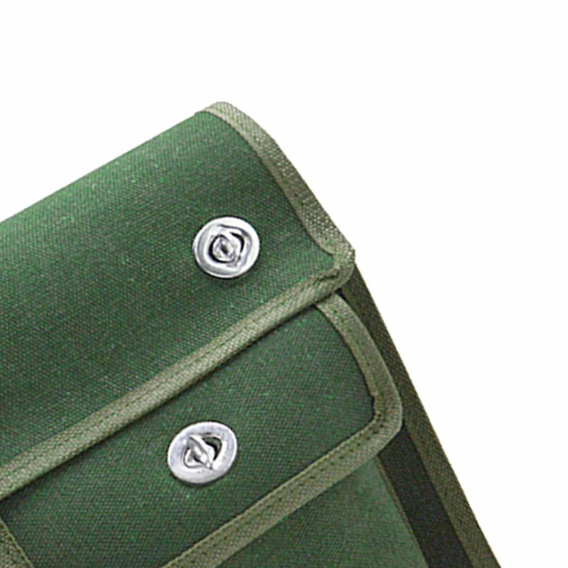 Tool Bag, Multi Layer Canvas Tool Pouch with Shoulder Strap,