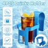 Forhandy Pack of 4 Pool Drink Holder, Water Cup, Hanging