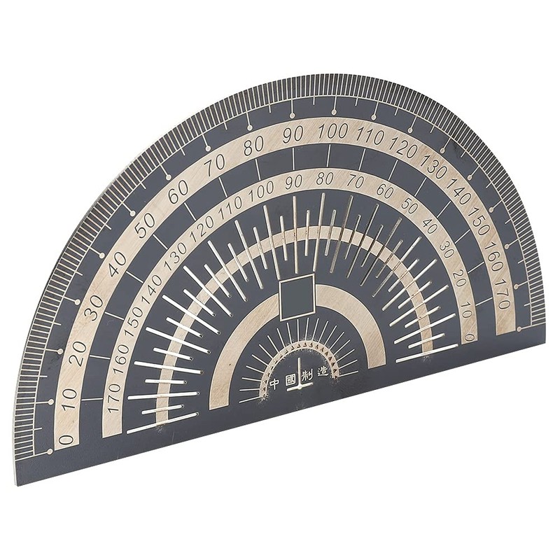 Stainless Steel Protractor, 0-180 ° Angle Protractor Half Circle Protractor