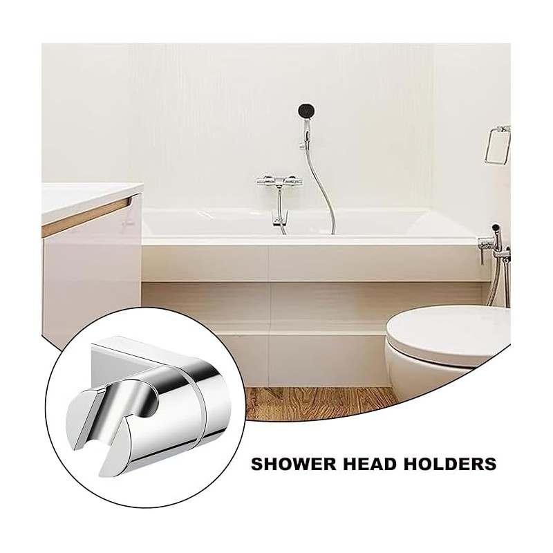 BRIOTA Shower Head Holder, 360° Adjustable Angle Shower Bracket, Shower
