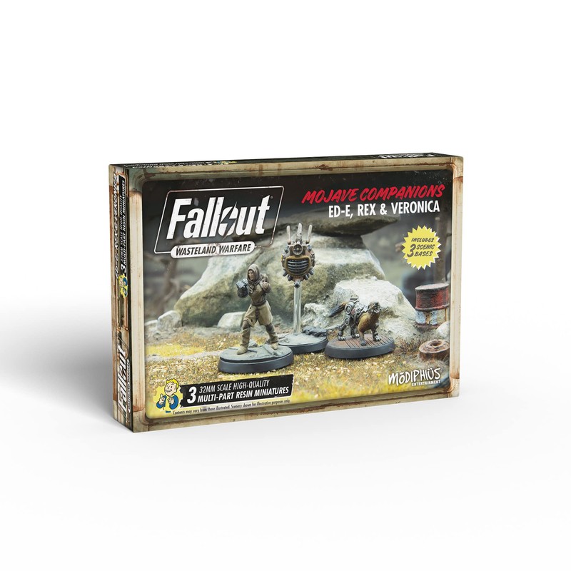 Modiphius Fallout – Wasteland Warfare - Ed-E, Rex and Veronica,