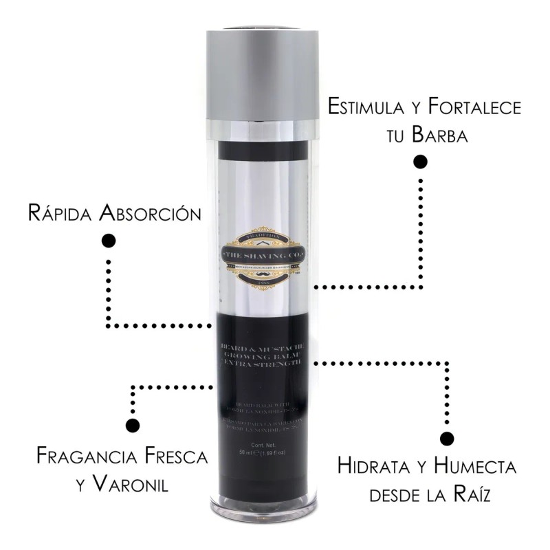 Bálsamo Crecimiento Barba Bigote The Shaving Co Noxidil-ts 50ml