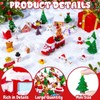 Bbiamsleep 100 Pcs Mini Christmas Figurines Miniature Christmas Figurines
