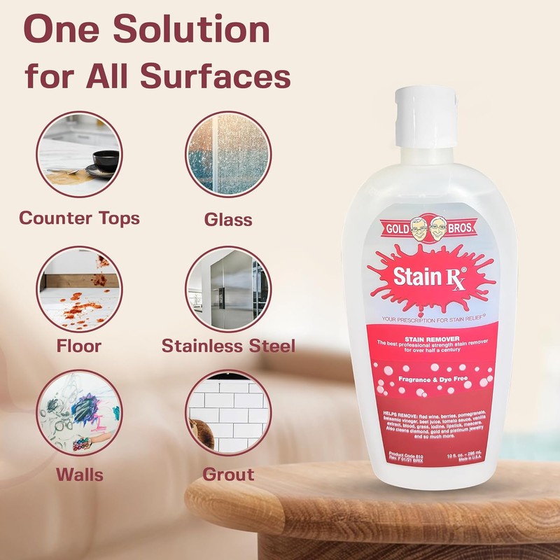 Stain Rx Stain Remover, Effectively Eliminates Stains from Wine, Berries
