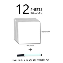 Operitacx 12pcs Value Pack Graffiti Wall Stickers Dry Erase Reusable Whiteboard Tabs Removable Lists Whiteboard Reminders